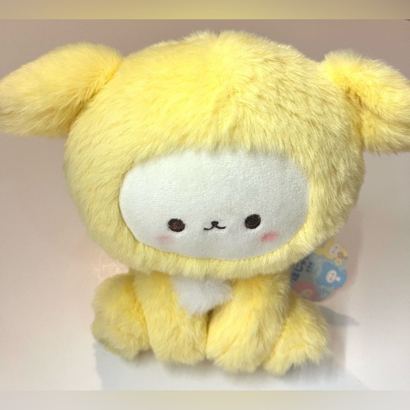 Pajakuma Yellow Pastel Hooded Animal Plushie Kawaii Plush Toy - Picture 4 of 10
